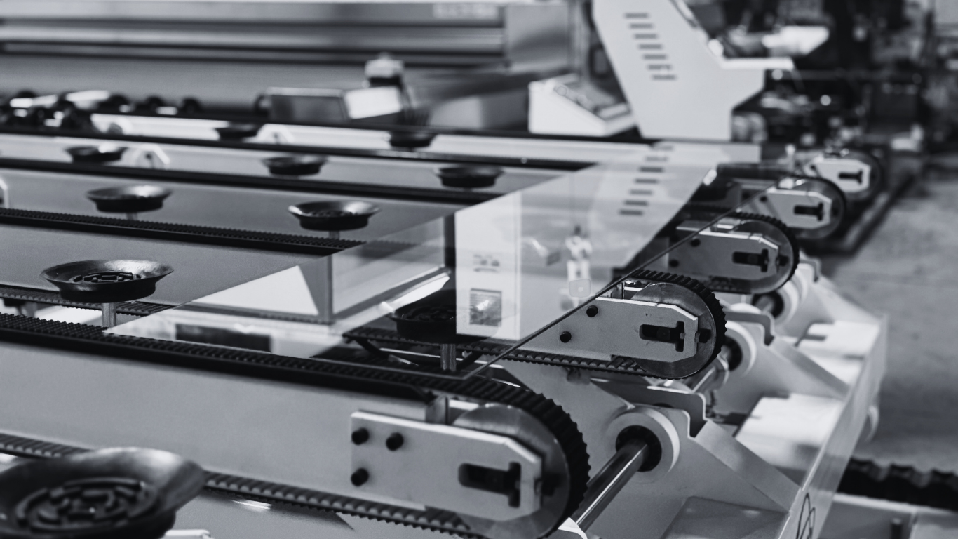 Glass panel being processed on automated edging line – Dvine Glass Lindsay